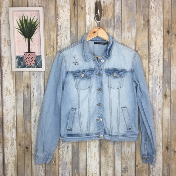 Brandy Melville Jackets & Blazers - Brandy Melville Distressed Jean Jacket